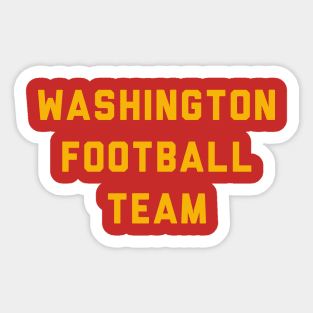 Washington football team Sticker